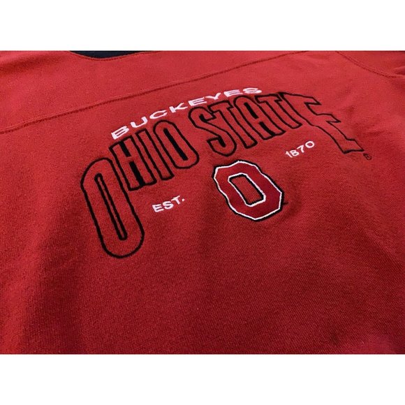 Youth Vintage CSA Ohio State Buckeyes Embroidered Crewneck size 8 Medium - Picture 5 of 10